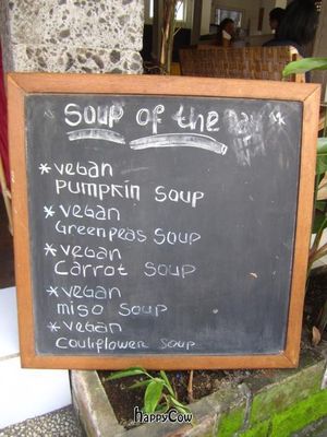Daily Soup Board at Warung Sopa - Jl Sugriwa in Ubud