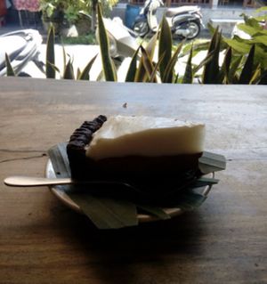 vegan chocolate coconut cake at Warung Sopa - Jl Sugriwa in Ubud