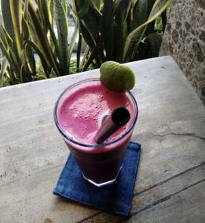 beetroot ginger lime juice at Warung Sopa - Jl Sugriwa in Ubud