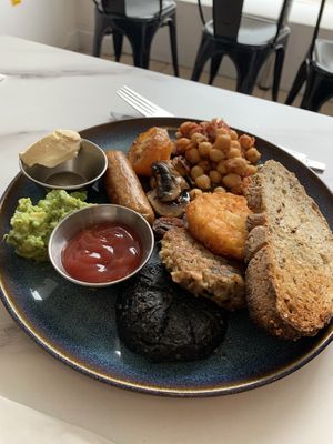 large breakfast  at Moka  in Ardrossan