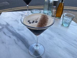 My first time trying an Espresso Martini! Certainly did not disappoint! at Purezza in Manchester
