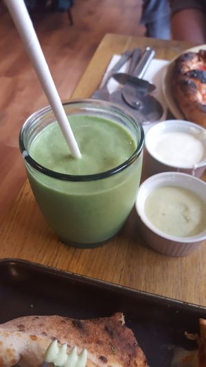 The Green One Smoothie at Purezza in Manchester
