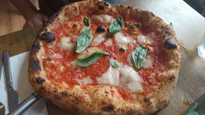 Margarita Pizza at Purezza in Manchester