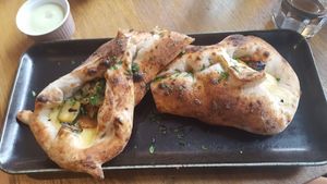 Calzone at Purezza in Manchester