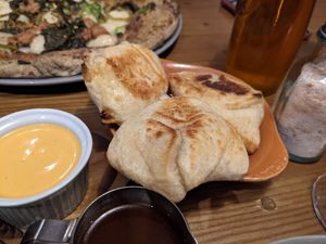 Cheeze stuffed dough balls at Purezza in Manchester