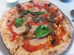 The one and only, parmigiani party pizza at Purezza in Manchester