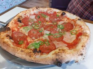 Honey, I want the one with pepperoni pizza at Purezza in Manchester