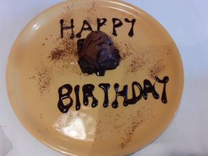 Free birthday brownie 🤩 at Purezza in Manchester