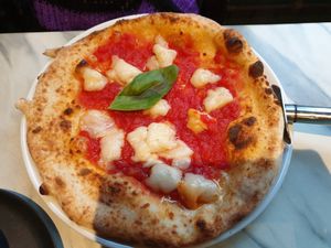 Margherita pizza at Purezza in Manchester