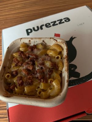 Mac n cheese side  at Purezza in Manchester