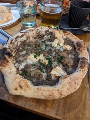 Truffle pizza at Purezza in Manchester