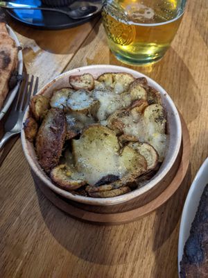 Potato side dish at Purezza in Manchester