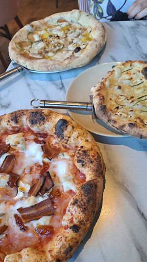 Four Cheese and Garlic Sourdough at Purezza in Manchester