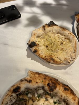 Garlic sourdough  at Purezza in Manchester