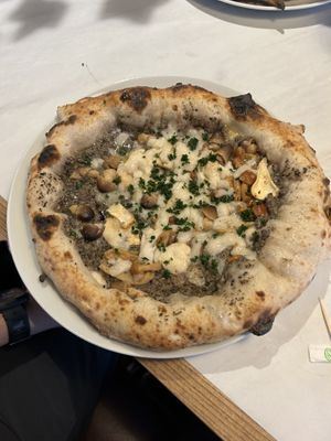 Black truffle  at Purezza in Manchester