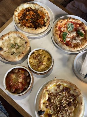 2x 3 small plates   at Purezza in Manchester