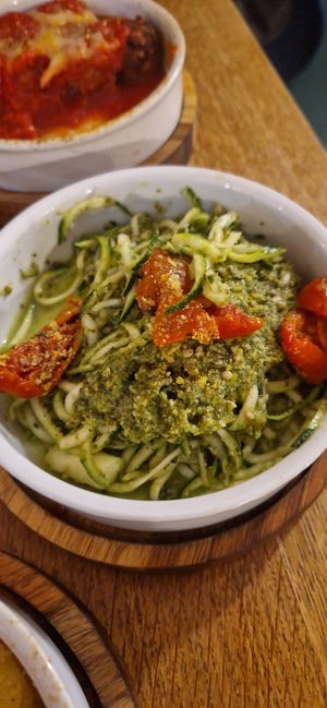 Courgetti spaghetti at Purezza in Manchester