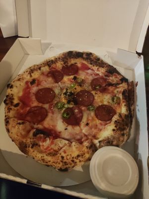 Pepperoni pizza at Purezza in Manchester