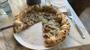 Black Truffle pizza   at Purezza in Manchester