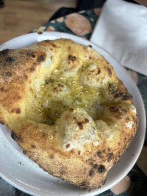 Garlic sourdough   at Purezza in Manchester