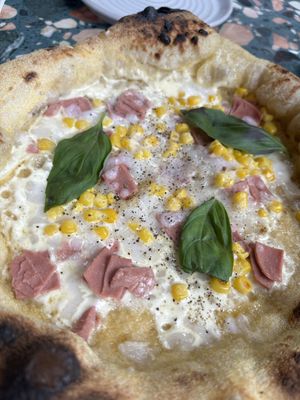 Mimosa pizza    at Purezza in Manchester