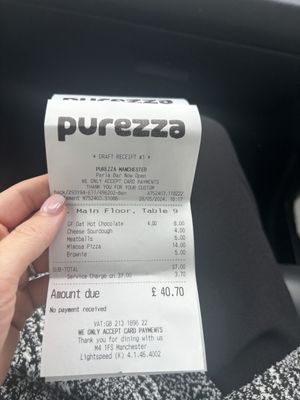   at Purezza in Manchester