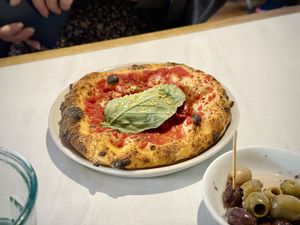 Lunch menu Marinara pizzaa  at Purezza in Manchester