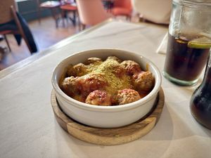 Meatballs  at Purezza in Manchester
