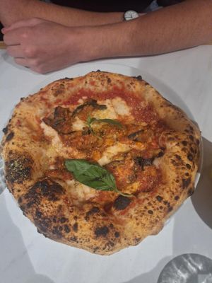 Parmigiana pizza at Purezza in Manchester
