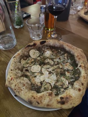 Truffle pizza at Purezza in Manchester