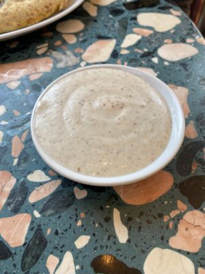 Truffle dough dipper  at Purezza in Manchester