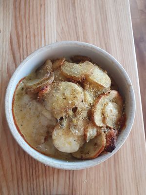 Garlic Potatoes at Purezza in Manchester