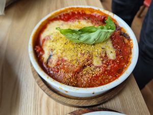 Parmigiana starter at Purezza in Manchester