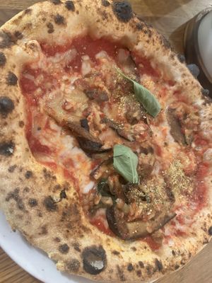 Aubergine parmigiana   at Purezza in Manchester