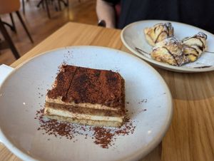 Tiramisu and Nutella dough balls at Purezza in Manchester