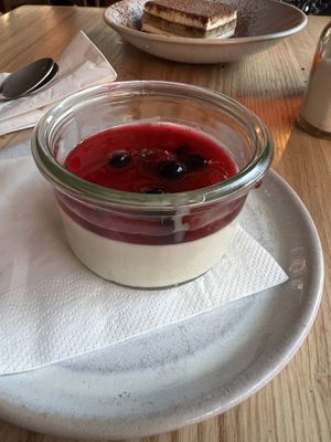 Pana cotta  at Purezza in Manchester