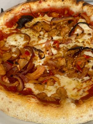 Lemon pizza  at Purezza in Manchester