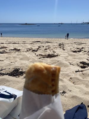 Vegan sausage roll!  at Hugh Street Cafe in Isle Of Scilly
