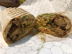 Smokehouse burrito   at The Vegan Yacht in Austin