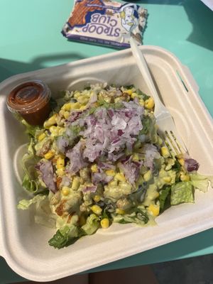 comida bowl (and vegan stroopwafel!)  at The Vegan Yacht in Austin