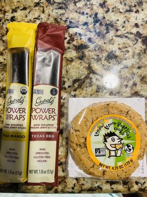 Snacks from the shop  at The Vegan Yacht in Austin