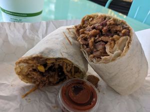 Frito burrito at The Vegan Yacht in Austin
