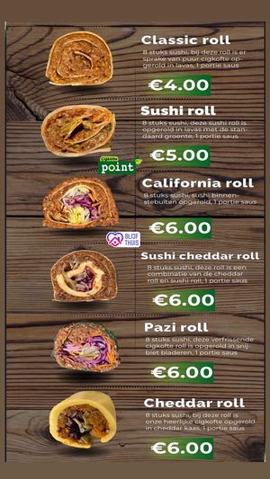 Our cigkofte sushi menu

Bestel eenvoudig op onze website; 

Www.cigkoftepoint.nl

Boschstraat 109
Breda at Cigkoftepoint in Breda