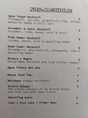 Vegan horchata at Nido's Backyard in Oakland