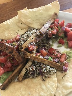 Sandys jam. The tofu trips had a weird bbq smoke flavor  at The Spot in Northfield