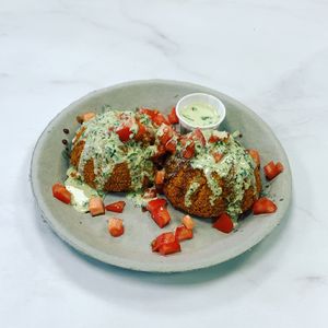 Vegan Pumpkin Kibbeh at Gaia's Urban Eatery in Charlottetown