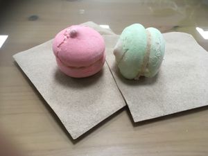 Vegan macarons! at Gaia's Urban Eatery in Charlottetown