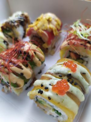 Vegan caviar at Loco Sushi in Hamburg