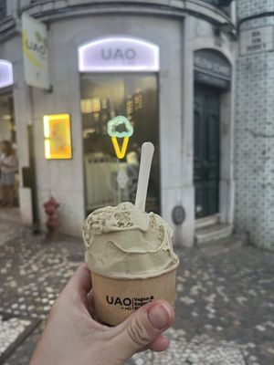 Pistachio heaven  at UAO by Mú - Healthy Italian Gelato in Lisbon