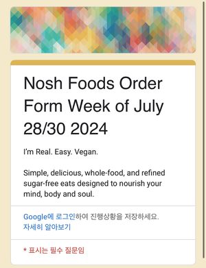 Weekly plan changes so you will never get bored. Plz visit Instagram then you can order from the form.  at Nosh in Seoul